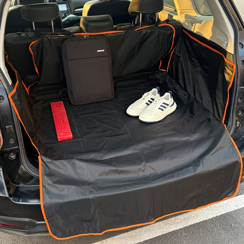 Dog Trunk Cover for Cars, SUVs and Trucks, Durable Anti-Slip Pet Cargo Liner with Two Hooks, Rear Interior Mat for Everyday Travel and Outdoor Trips