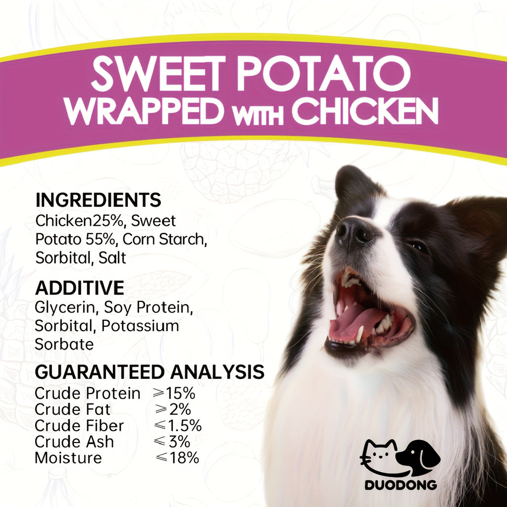 Dog Training Treats Grain Free Variety Pack, 2 Bags 7.05 oz with Triple Flavor Kabobs, Chicken Jerky, Duck Strips or Chicken Potato, High Protein Rewards for Puppies and Adult Dogs