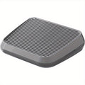 Cat Litter Box Ramp with Removable Trapping Grid, Dark Gray ABS Litter Collection Step, Washable Non-Slip Tray for Indoor Cat Cleanup