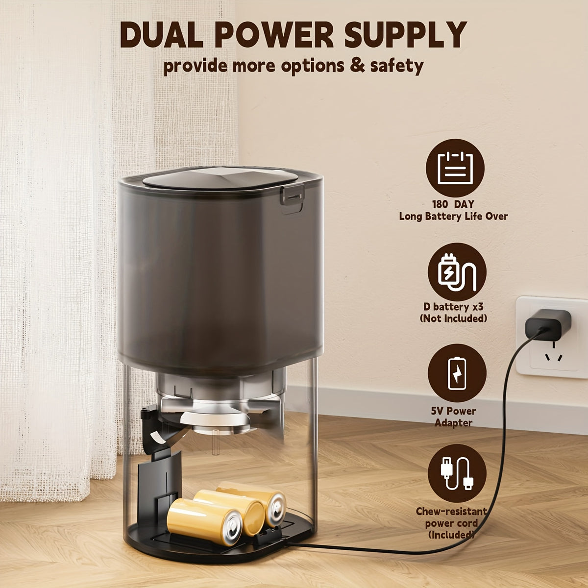 WiFi Cat Feeder and Water Fountain Set, 3L Automatic Food Dispenser with 2.5L Filtered Pet Drinker for Everyday Cat and Dog Feeding Routines