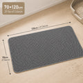 Honeycomb Litter Mat for Cats, Extra Large 27.6 x 47.2 Inch Gray Double-Layer EVA Litter Catcher with Non-Slip Design for Multi-Cat Homes