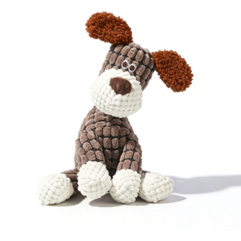 Washable Squeaky Plush Dog Toy for Small and Medium Dogs, Seven Animal Style Options with Goat, Giraffe, Donkey and Puppy Designs for Gentle Play