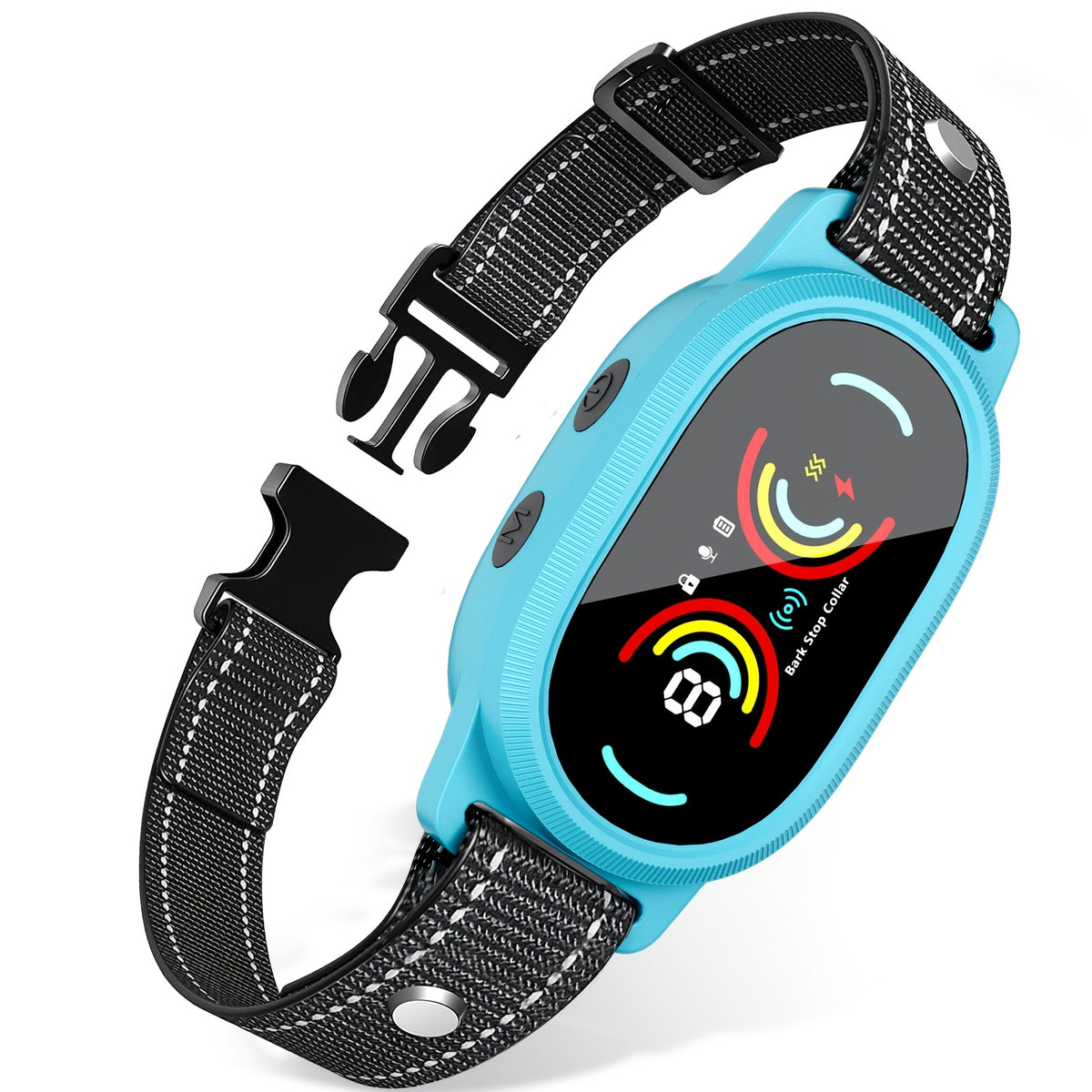 Rechargeable Dog Bark Collar with Beep and Vibration, 4 Selectable Modes and 3 Sensitivity Levels for Owner-Supervised Training, Six Color Options