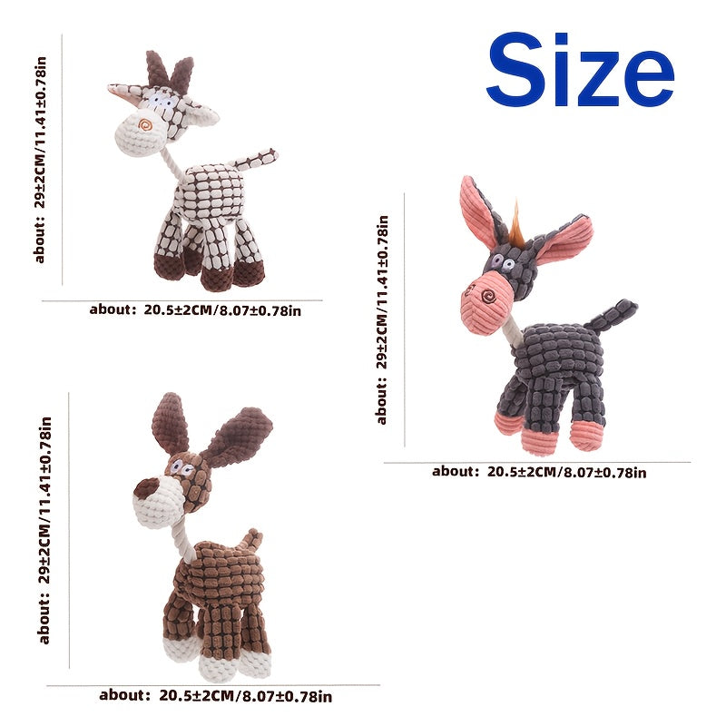Squeaky Plush Dog Toy Assortment, 10-Piece or 4-Piece Random Animal Set for Supervised Gentle Chewing, Interactive Games and Puppy Playtime