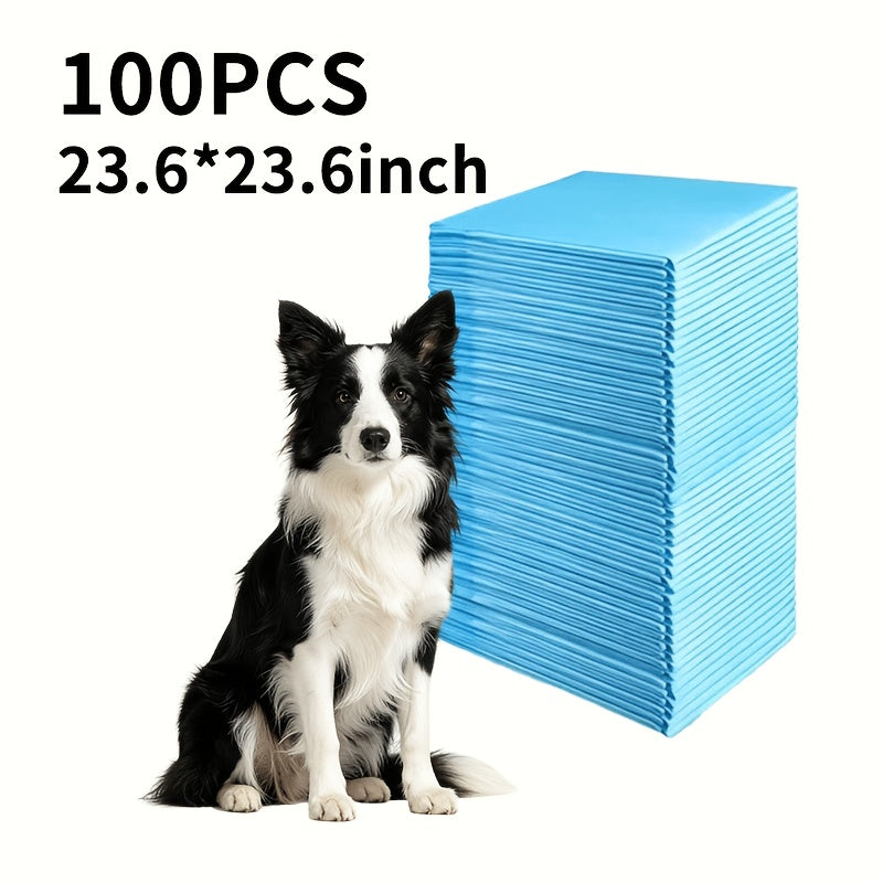 Dog Pee Pads with SAP Absorbent Core, 23.6 x 23.6 Inch Disposable Puppy Potty Training Pads, Leak-Proof Design in 50 to 400 Count Packs