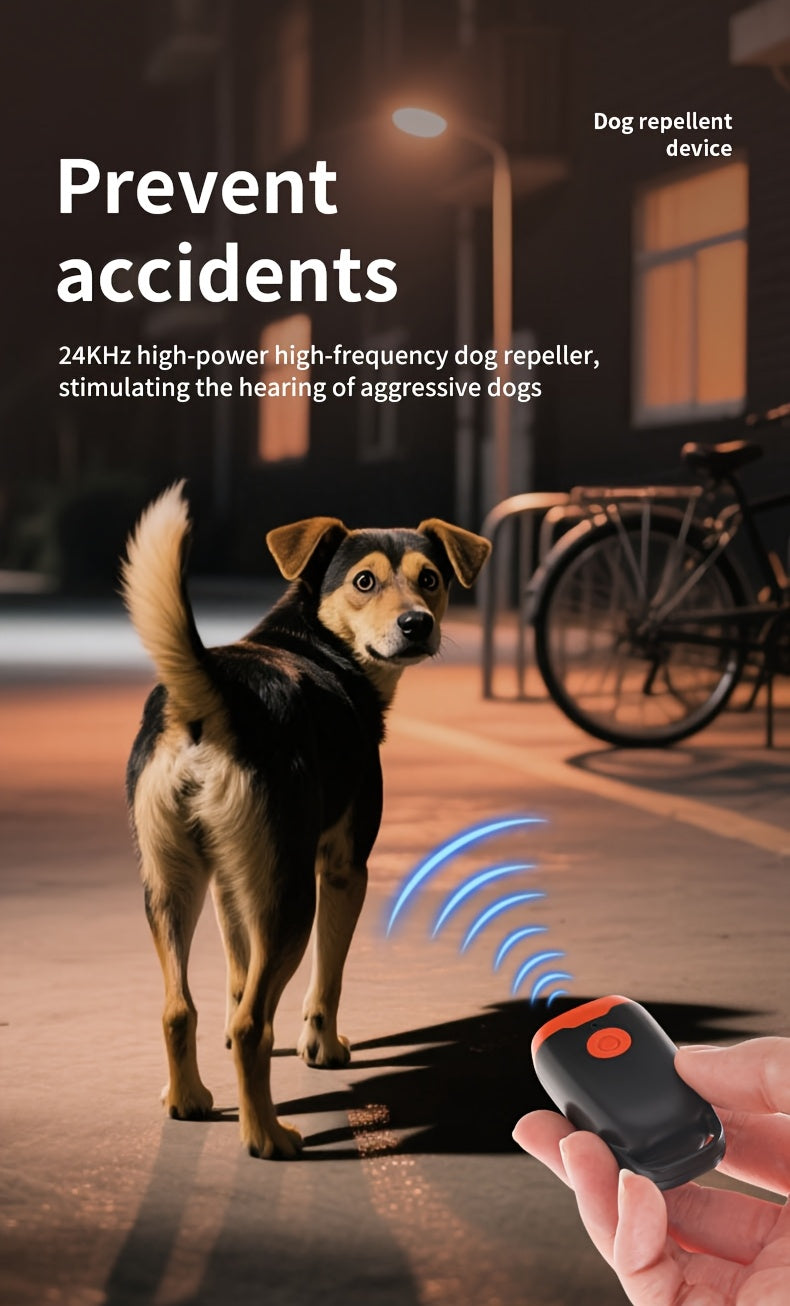 Soundwave Dog Repellent Device with One-Button Start, Barking Deterrent for Dog Behavior Management, Available in Single or Two-Piece Packs