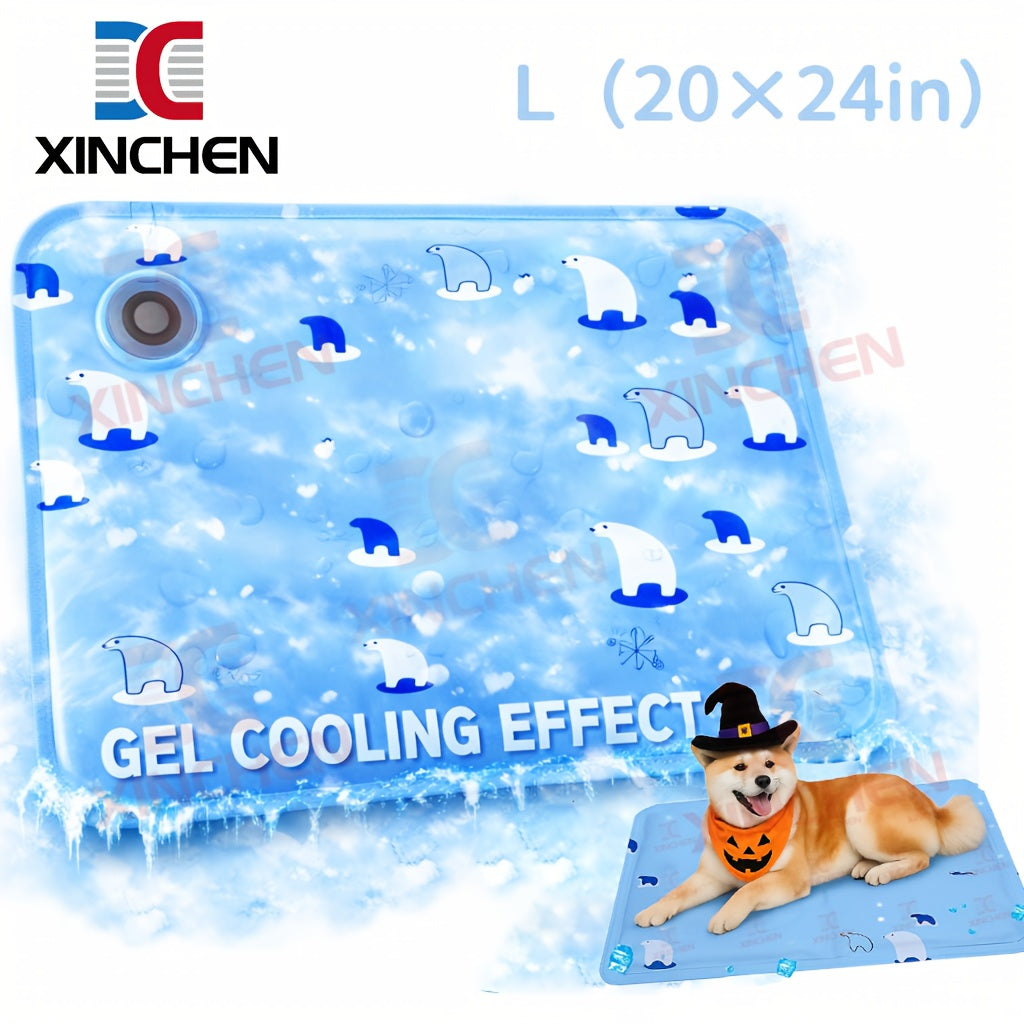 Dog Gel Cooling Pad for Summer, Extra Large Self-Cooling Pet Mat for Indoor Floors, Outdoor Resting Spots, Crates and Car Seats