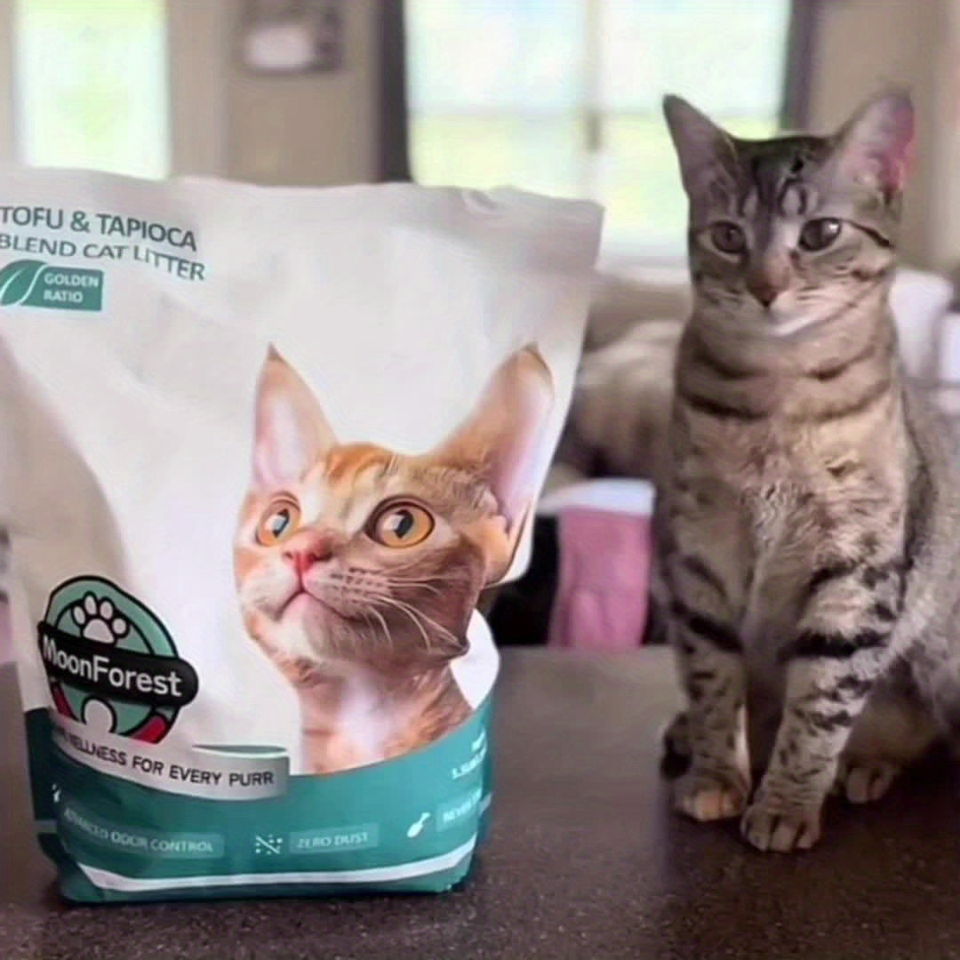 Tofu Blend Cat Litter 6 Pack, 33 lb Listed Weight, Quick-Clumping Low-Dust Kitty Litter with Odor Control for Everyday Indoor Litter Box Care