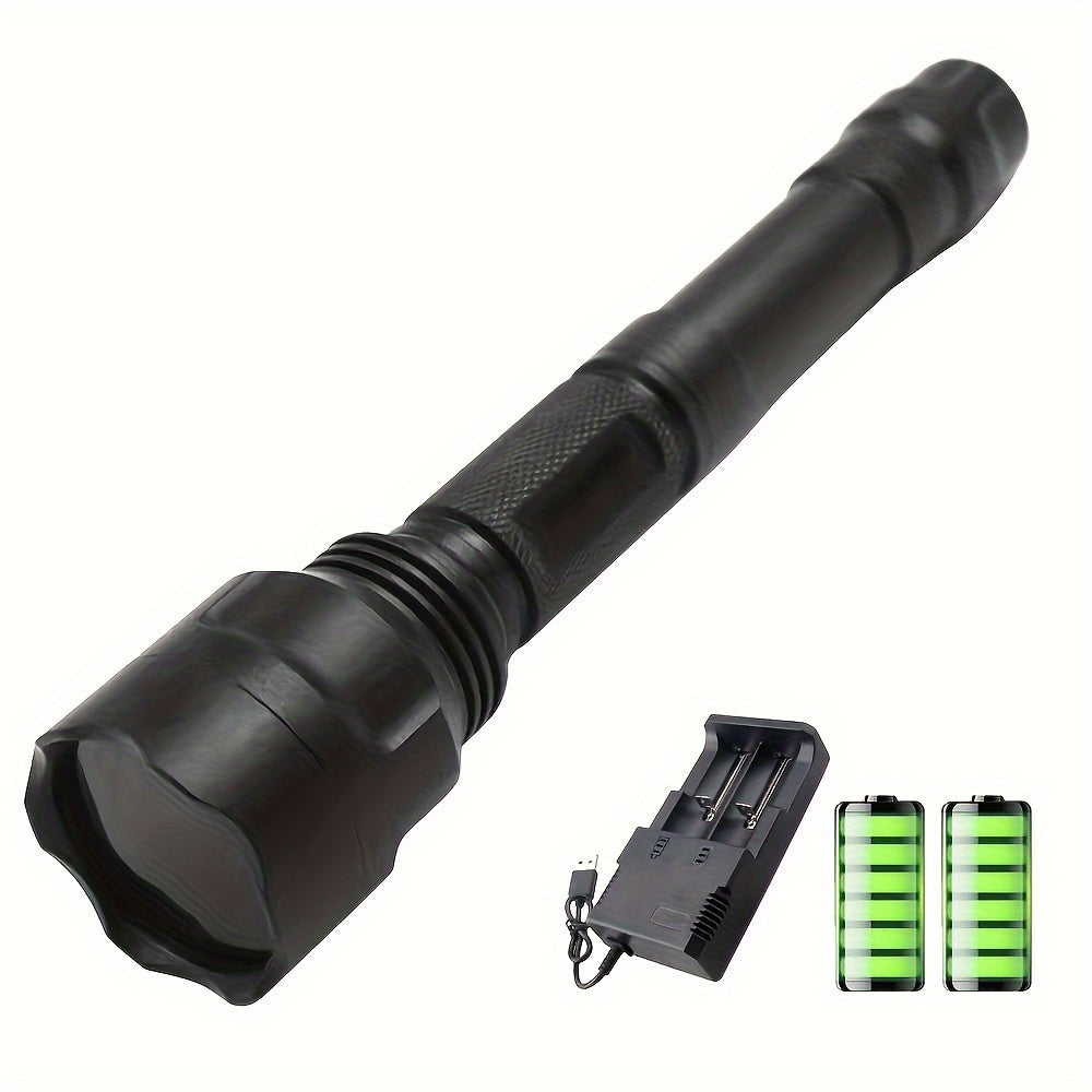 UV Flashlight for Pet Urine Detection, C8 365nm Blacklight with Black Filter Lens, USB Rechargeable Inspection Light for Minerals and Rockhounding