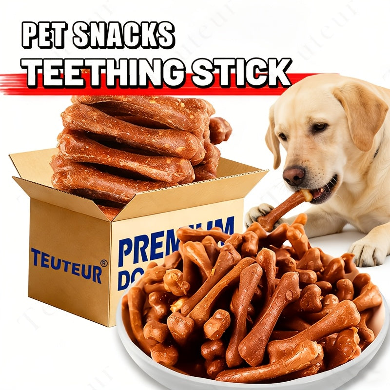 Beef Dental Chew Bones for Dogs, 150g / 5.29oz Meat-Filled Dog Treats for Supervised Chewing, Training Rewards and Everyday Snack Time