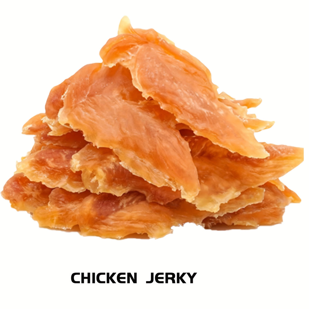 Chicken Jerky Dog Treats with Chewy Strip and Chicken & Duck Options for Supervised Training Rewards, Daily Snacks and Dog Lover Gifts