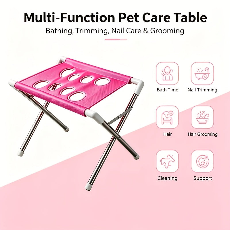 Cat and Dog Grooming Hammock with Mounting Brackets, Fixed Pet Bathing Rack for Small and Medium Pets, Nail Trimming and Coat Care