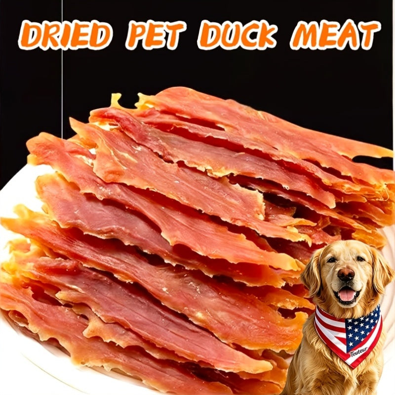 Duck Jerky Dog Treats Twin Packs, 80g Duck Strips or 106g Chicken and Duck Jerky Options for Supervised Training Rewards and Everyday Snack Breaks