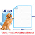 Dog Pee Pads 34 x 28 Inch, Disposable Absorbent Puppy Potty Training Pads with Leak Protection and Odor Control, 100 or 126 Count Options