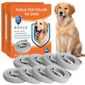 Flea and Tick Collars for Dogs, Grey Adjustable Collar Multipack in 4 or 8 Pieces, Cut-to-Fit Strap Design for Label-Directed Pet Care