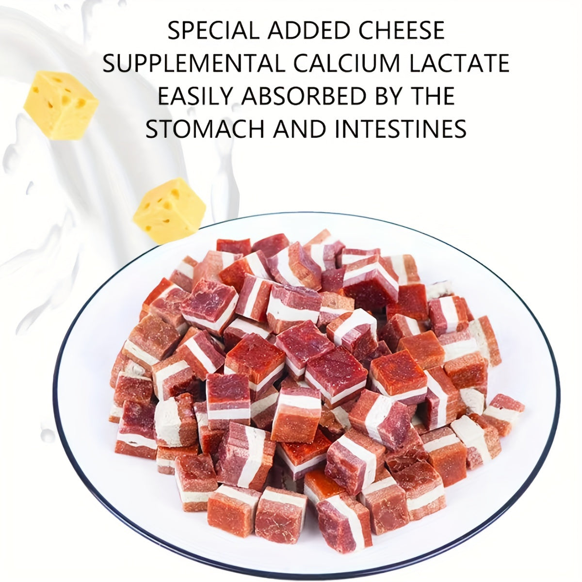 Soft Chewy Dog Training Treats, Diced Meat Reward Bites with Beef Blueberry, Duck Cheese, Mixed Meat and Triple Flavor Options, 100g to 800g Packs