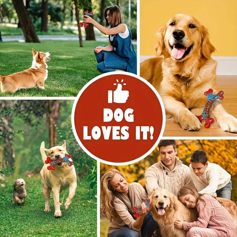 Dog Chew Toys for Large Dogs, Red Nylon Toys for Supervised Chewing and Everyday Play, Available in 1, 2 or 4 Piece Pack Options