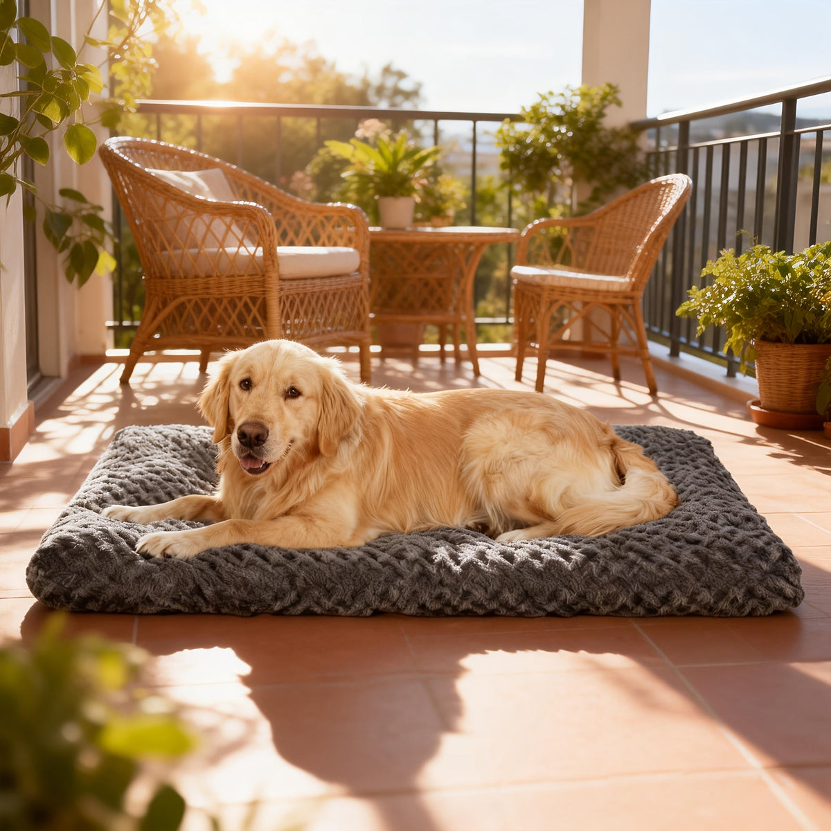 Machine Washable Dog Crate Pad and Cat Bed with Cover, Soft Cushioned Indoor Pet Bedding in 35in or 46in Options for Cozy Everyday Rest