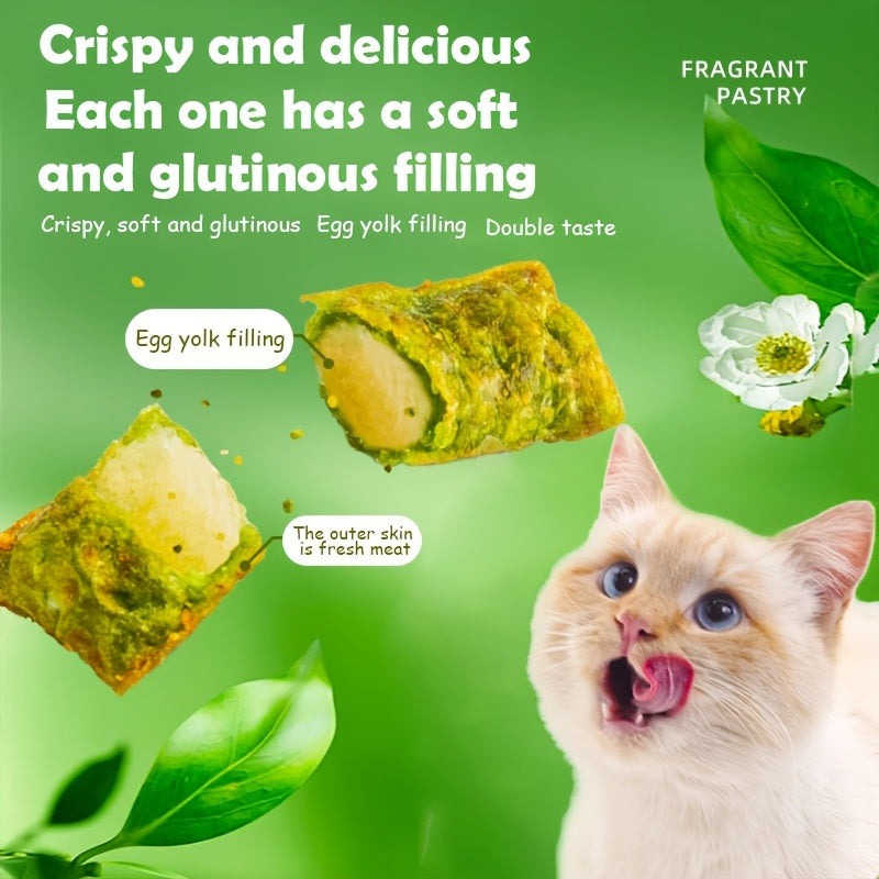 Fish Shaped Cat Biscuits 150g / 5.29oz, Low-Temperature Baked Crunchy Cat Treats for Supervised Rewards, Everyday Snack Time and Food Topping