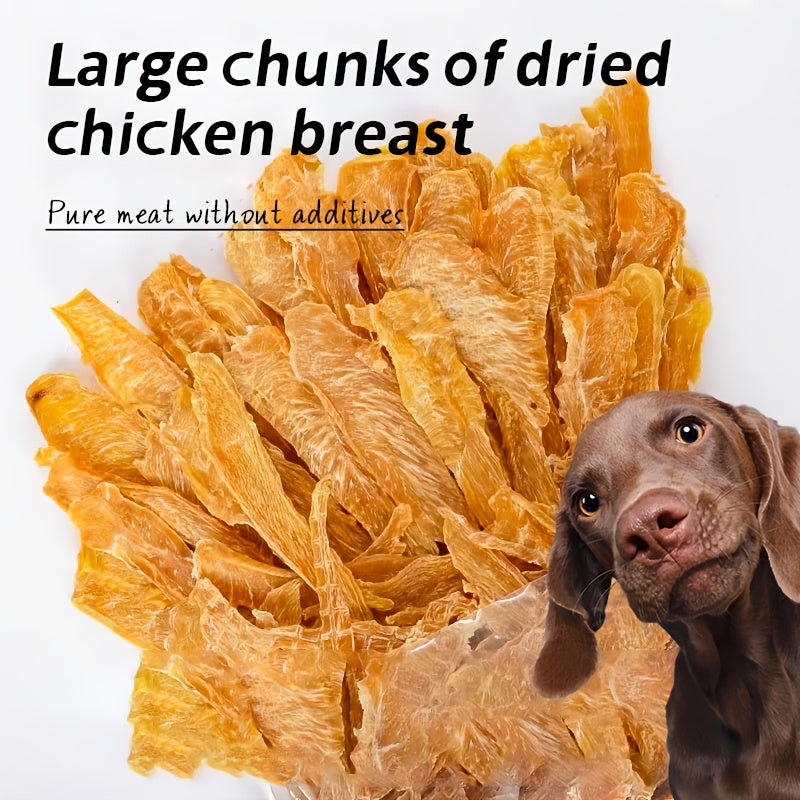 Chicken and Duck Jerky Dog Treats Mixed Pack, Air-Dried Breast Meat Strips for Supervised Training Rewards and Everyday Snack Time