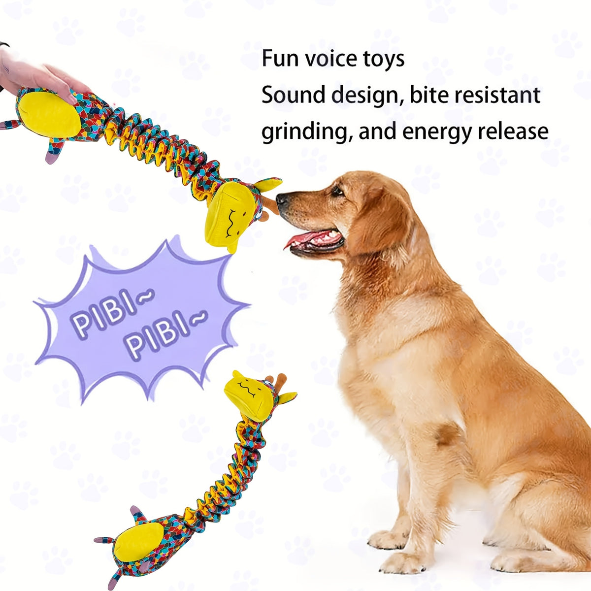 Accordion Cow Dog Toy with Squeaker and Crinkle Paper, Colorful Soft Plush Pull Toy for Supervised Gentle Tug, Fetch and Interactive Indoor Play