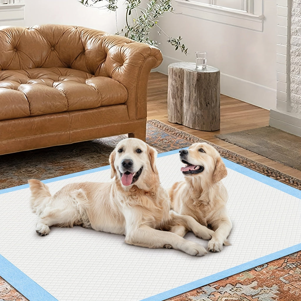 Dog Pee Pads for Large Breeds and Senior Dogs, Absorbent Leak-Resistant Puppy Potty Training Pads in Multiple Sizes, 39 to 119 Count Options