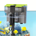 Aquarium Filter with Surface Skimmer, 167 GPH 8W Hang On Back Dual Filtration with Adjustable Flow for 10-45 Gallon Freshwater and Saltwater Tanks