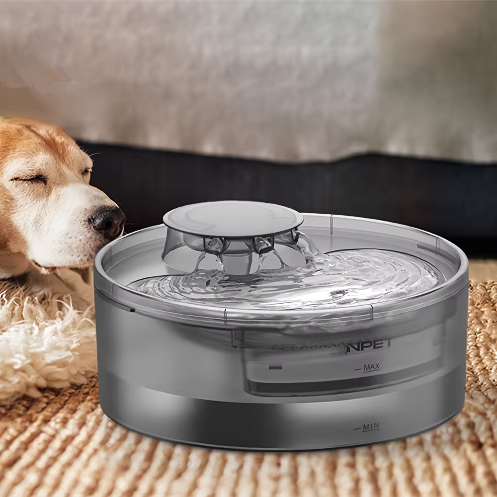 Dog Water Fountain with Splatter Guard, 5L or 8L Automatic Pet Drinking Dispenser for Multi-Pet Homes with Filter Bundle Options
