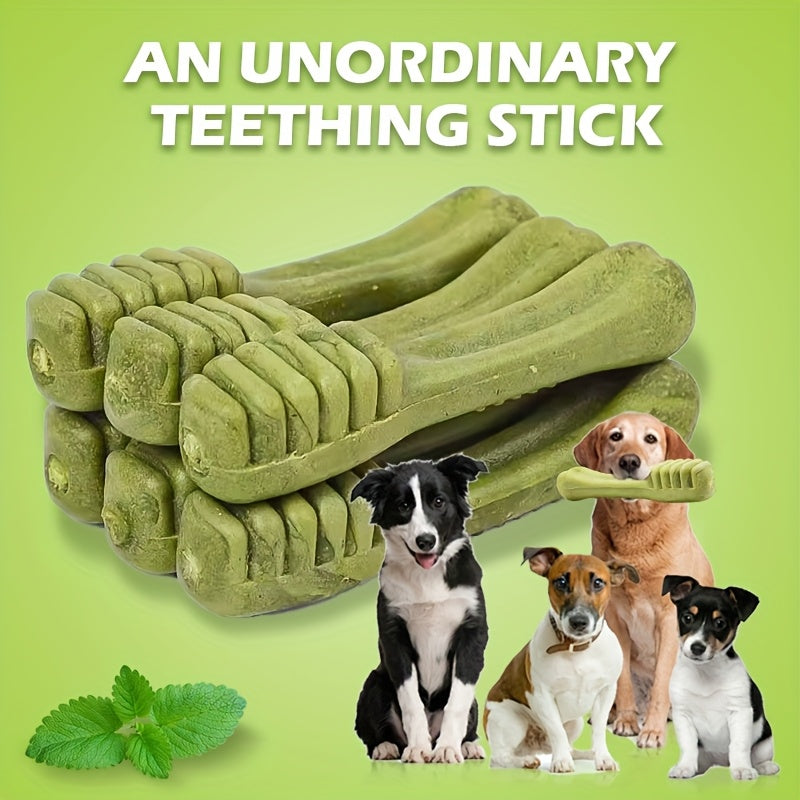 Beef-Flavored Dog Dental Chews, 6 Toothbrush-Shaped Chew Treats for Medium and Large Dogs, Textured Snacks for Supervised Reward Time