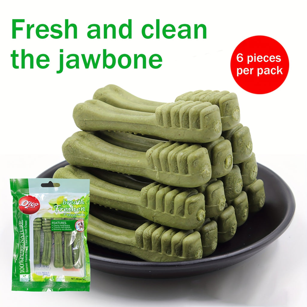 Dog Dental Chew Bone 90g, Beef Milk Mint Toothbrush Cleaning Bone Option for Supervised Chewing and Everyday At-Home Canine Oral Care Routines