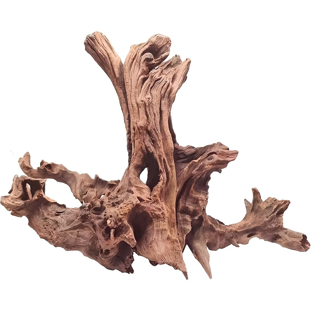 Fish Tank Driftwood 13-16 Inch Single Piece, Natural Wood Aquarium Decor with Unique Texture for Aquascaping and Reptile Habitat Layouts