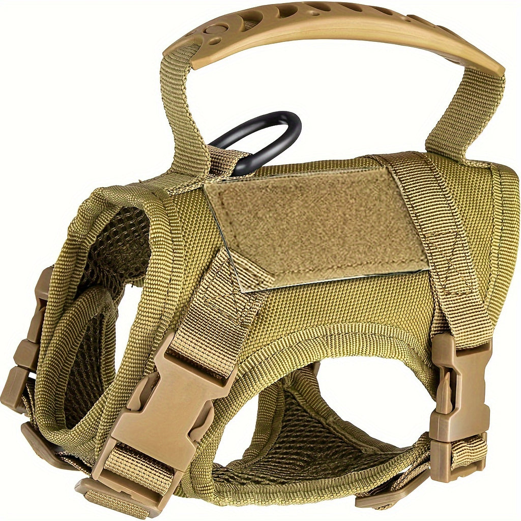 Tactical Cat Harness with Adjustable Chest Straps, 600D Pet Vest for Cats and Puppies, One-Size Training Gear in Six Color Options