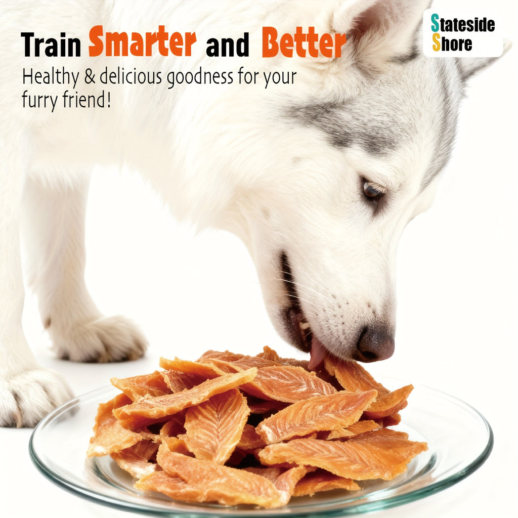 Dried Chicken Jerky Dog Treats, Chicken Breast Strips for Supervised Training Rewards and Everyday Snacks, 300g or 900g Bag Options