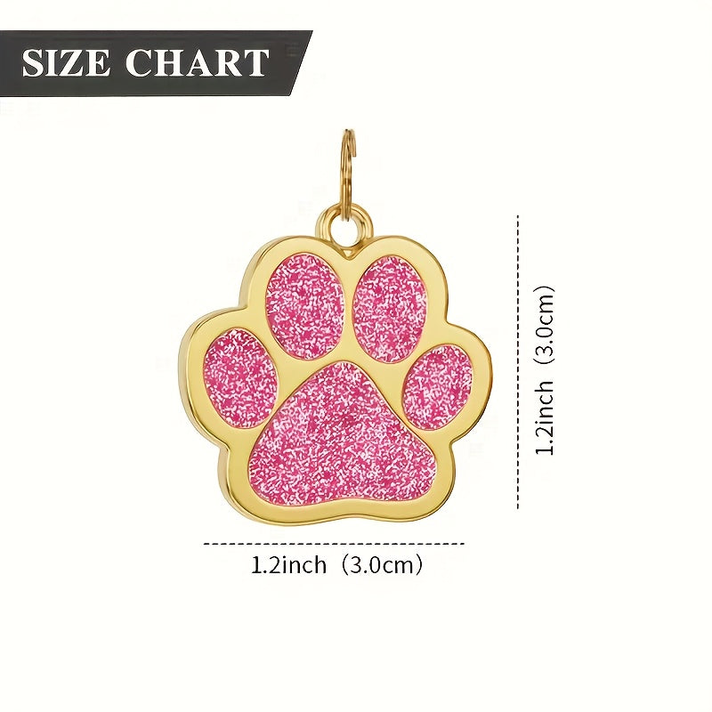 Custom Pet Name Tag for Dogs and Cats, Engraved Name and Phone Number ID in Pink, Red, Rose Red or Ivory White, Single Tag Pet Parent Gift
