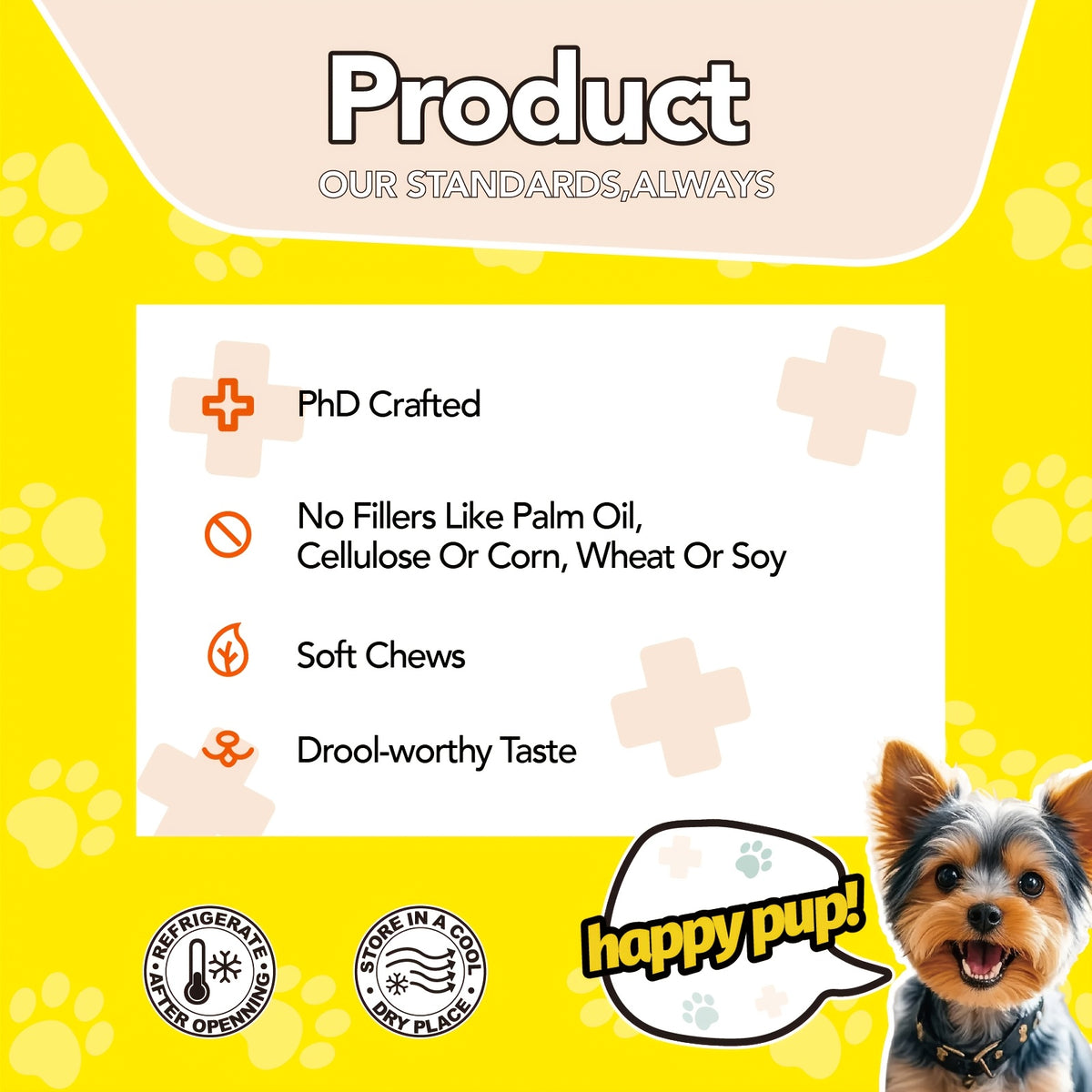 Omega 3 Dog Chews with Probiotics, 90 Count Skin and Coat Supplement for Canine Daily Care, Available in One, Two or Three Bottle Packs