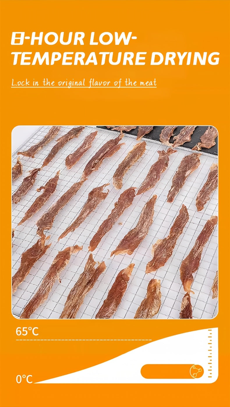 Chicken and Duck Jerky Dog Treats Mixed Pack, Air-Dried Breast Meat Strips for Supervised Training Rewards and Everyday Snack Time
