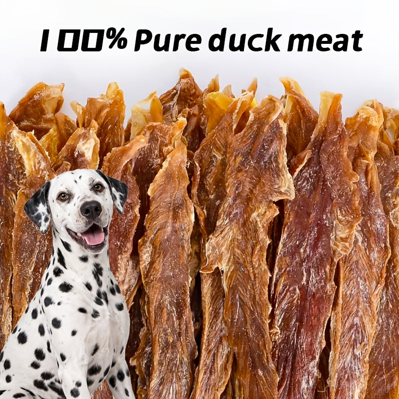 Chicken and Duck Jerky Dog Treats Mixed Pack, Air-Dried Breast Meat Strips for Supervised Training Rewards and Everyday Snack Time