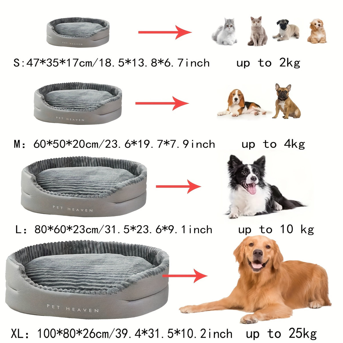 Reversible Dog Bed with Removable Mat, Grey Bolster Pet Bed with Ribbed Cushion and Lower Front Entry, Washable Indoor Lounger in Medium or Large
