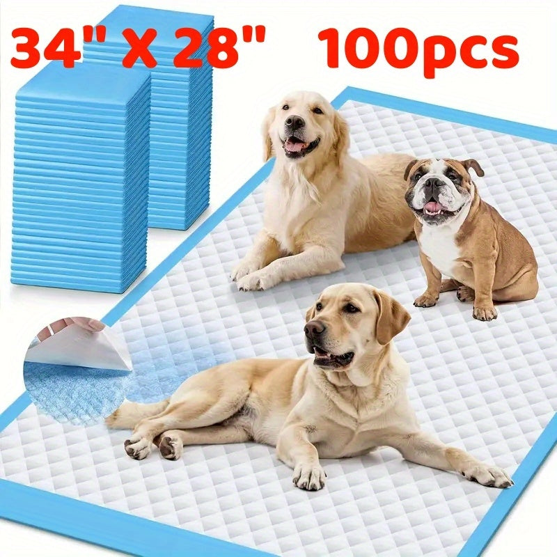 Puppy Pads Extra Large 28x34 24x24 Inch, Super Absorbent Leak-Proof Odor-Resistant Dog Training Pads for Potty Training and Accident Care, Pet Pads for Home Use, Christmas Gift for Dog Owners