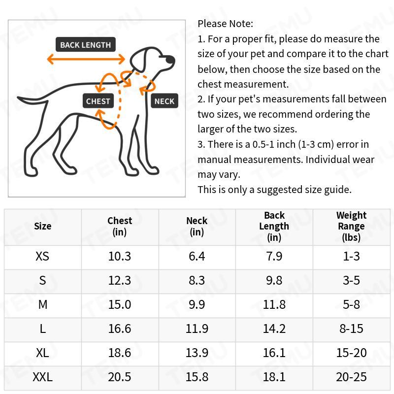 Dog Pajama Set of 2, Machine-Washable Knit Pullover Onesies with Four-Leg Design and Elastic Waist for Small Dog Lounging and Everyday Wear